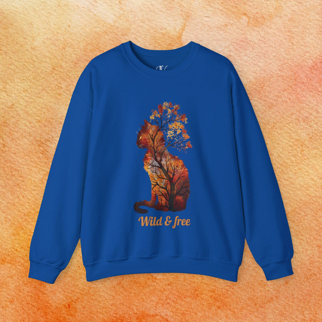 Wild & Free: Feline Fall Sweatshirt