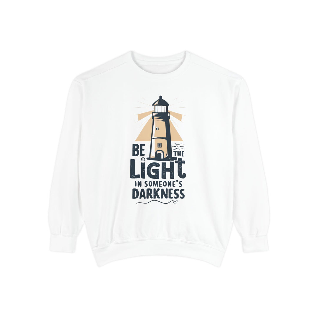 Lightkeeper Sweatshirt - Be the Light in Someone's Darkness Sweatshirt Printify White S