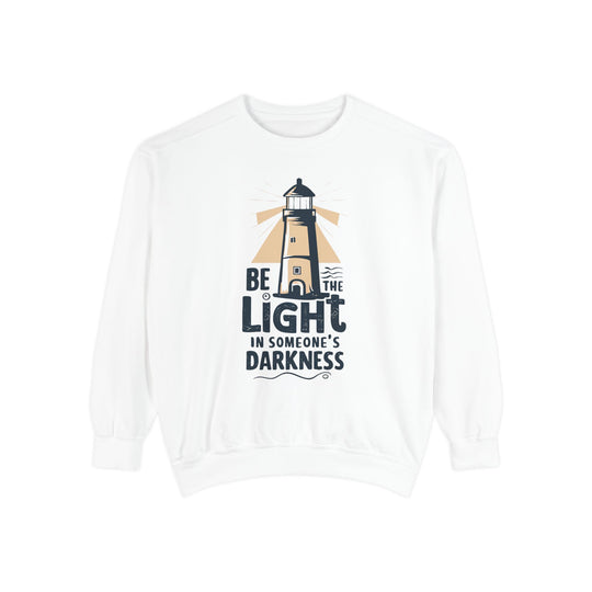 Lightkeeper Sweatshirt - Be the Light in Someone's Darkness Sweatshirt Printify White S