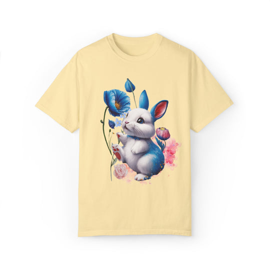 Rabbit Floral T-shirt T-Shirt Printify Banana S