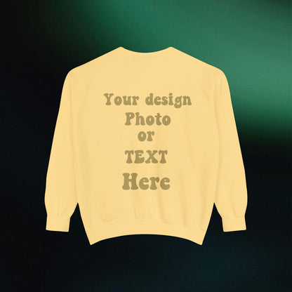 Imagin Vibes™ Luxury Crewneck Sweatshirt - Personalized with Your Photo, Text, Design Sweatshirt   
