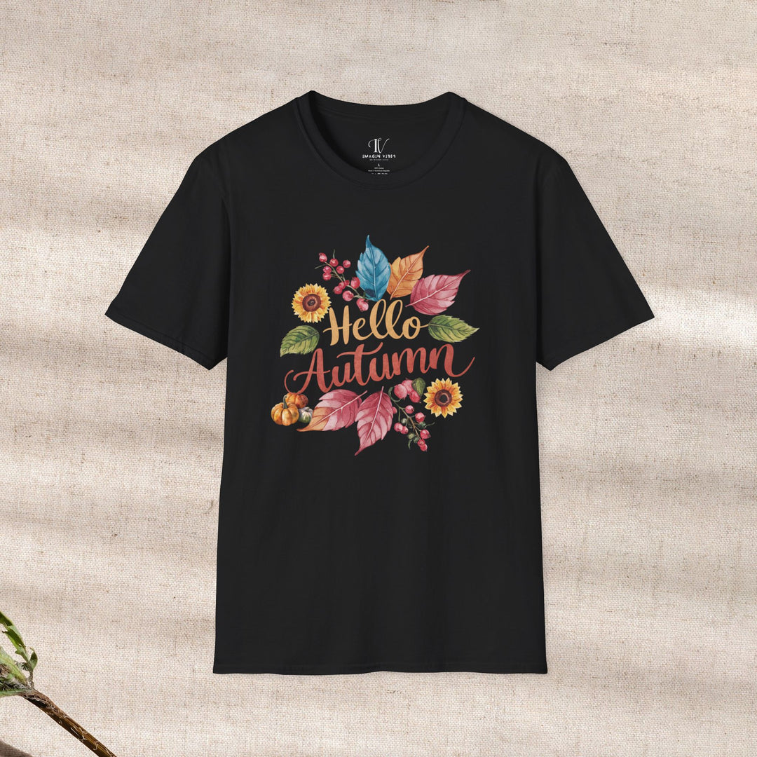 Autumnal Watercolor: Hello Autumn T-Shirt