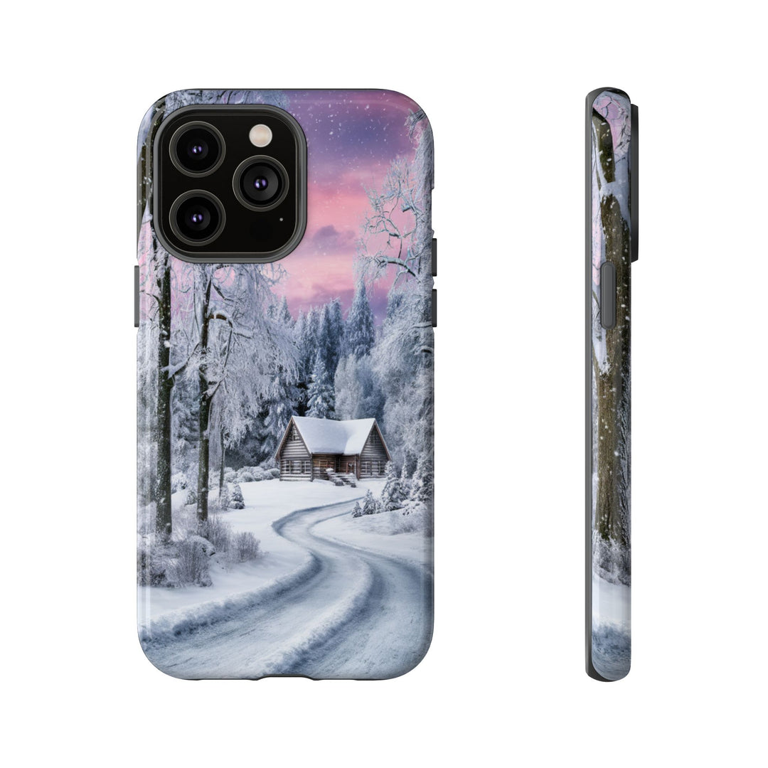 Phone Case - Winter Cabin Phone Case Printify iPhone 14 Pro Max Glossy