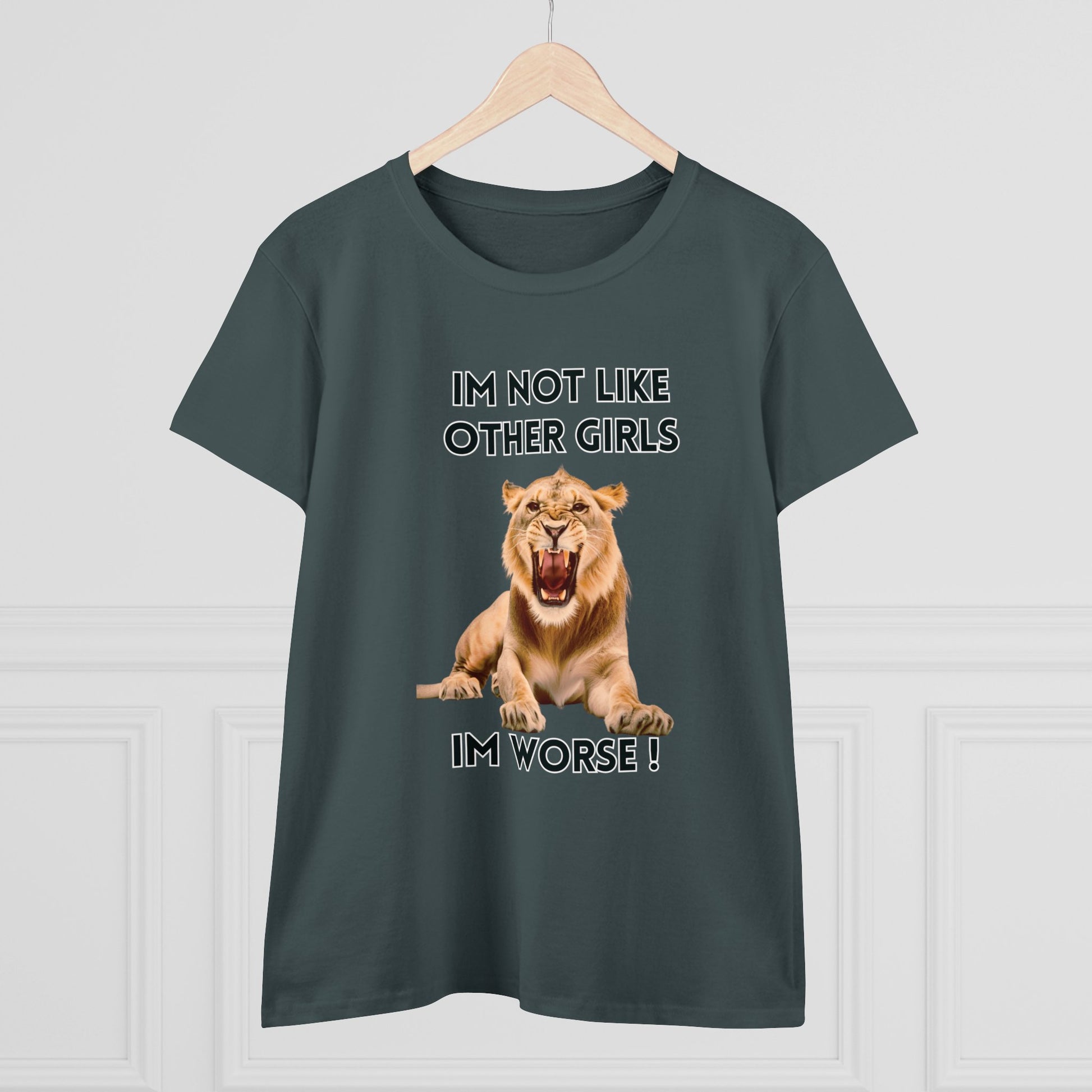 Angry Lion Funny T-Shirt - I'm Not Like Other Girls T-Shirt   