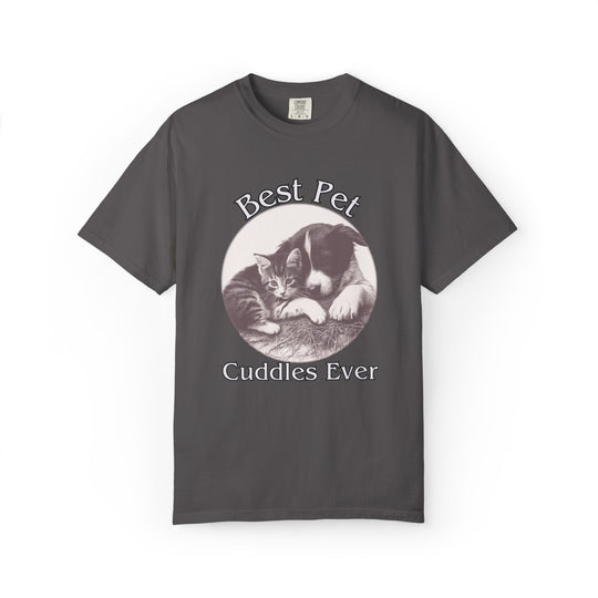 "Best Pet Cuddles Ever" T-Shirt T-Shirt Printify Graphite S