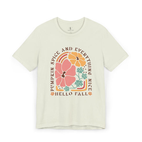 Pumpkin Spice & Everything Nice Boho T-Shirt