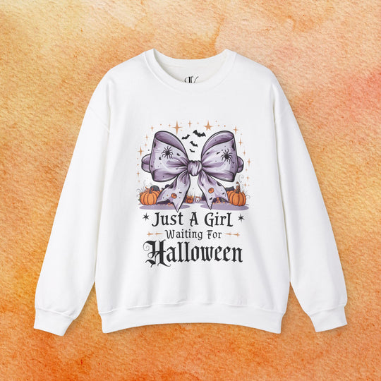 Just A Girl Waiting For Halloween Sweatshirt