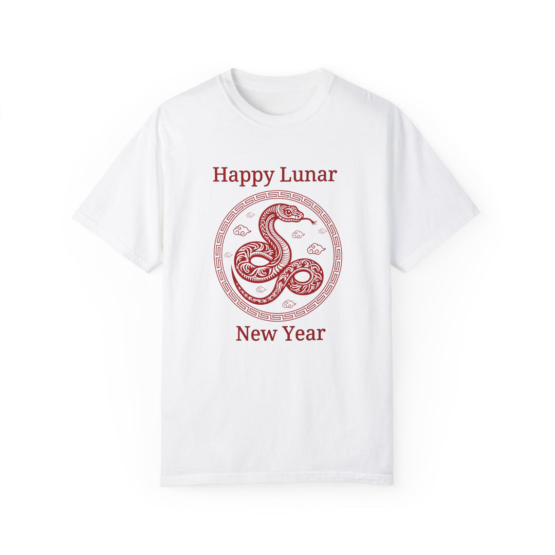 Chinese Zodiac Snake Lunar New Year T-shirt T-Shirt Printify White S