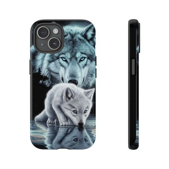 Wolf Tough Cases - Mystical Starry Night Dark Academia Phone Case Printify iPhone 15 Glossy