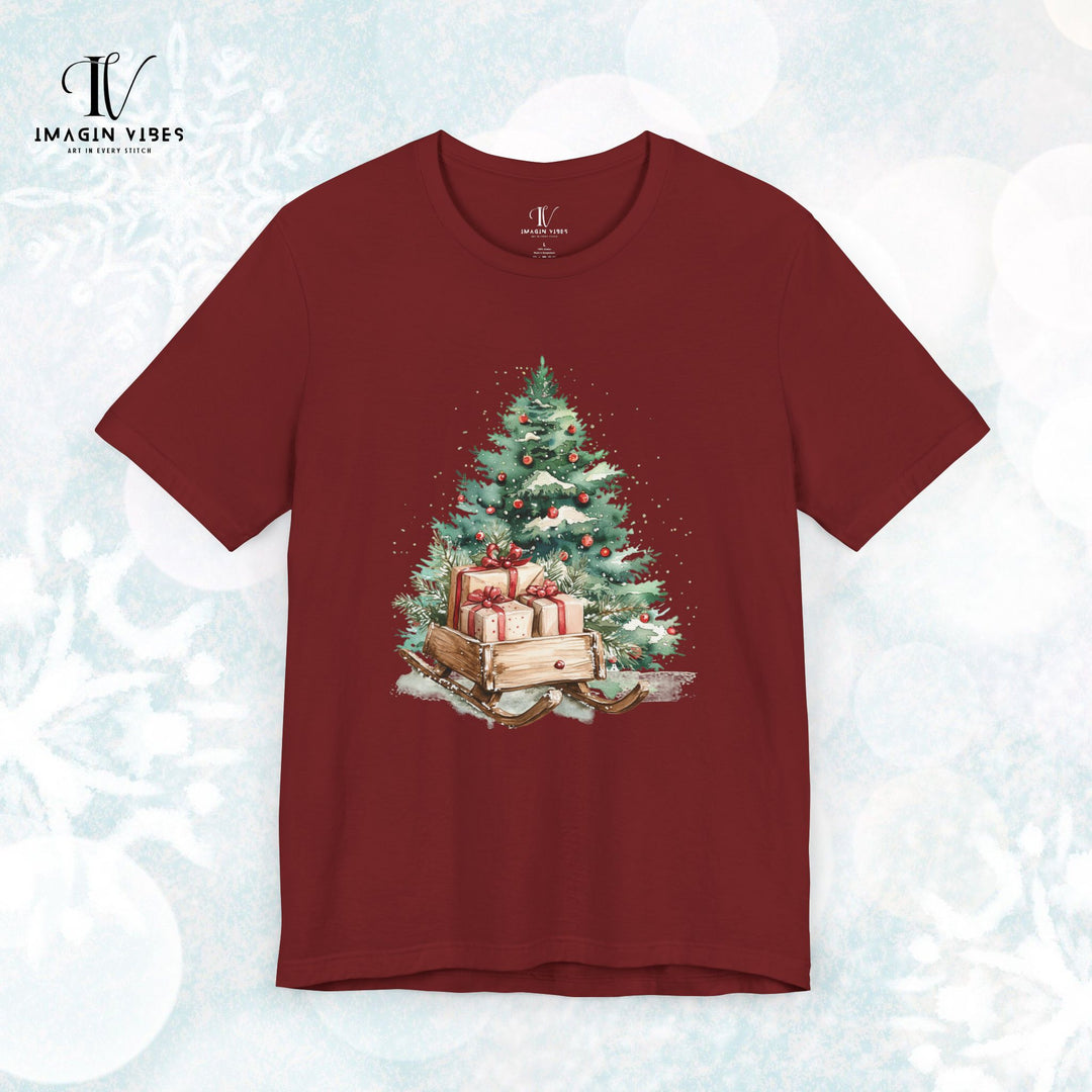 Vintage Christmas Tree & Sleigh Tee