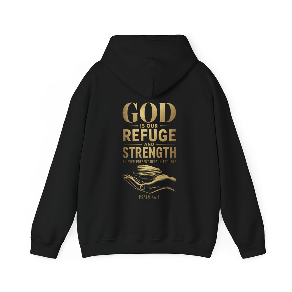 Biblical Verse Unisex Hooded Sweatshirt - Inspirational Hoodie Printify Black S