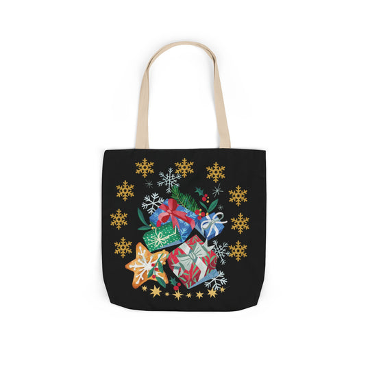 Christmas Gift Canvas Tote Bag Accessories Printify 18" × 18'' Beige