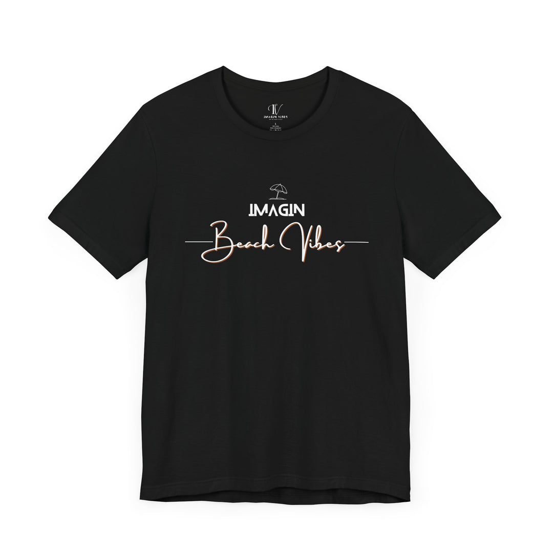 Imagin Beach Vibes Unisex Tee T-Shirt Printify Black XS