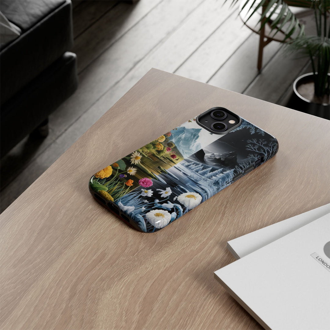 Phone Case - Duality and Change Nature Phone Case Printify iPhone 14 Plus Glossy