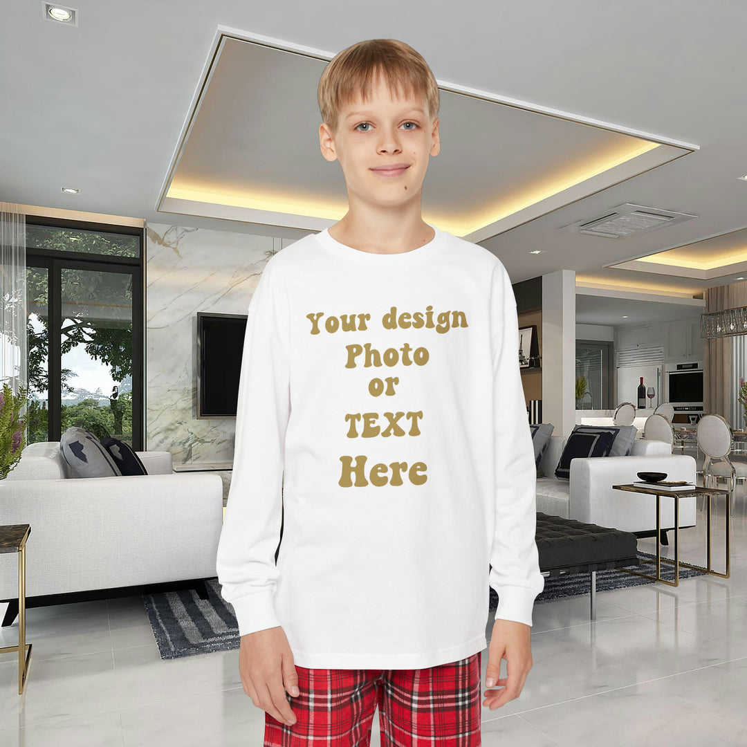 Personalized Holiday Pajamas: Text & Photo! Cozy Cotton Clothing Set   