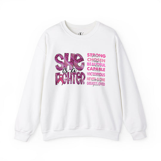 She is a Fighter Breast Cancer Awareness Sweatshirt