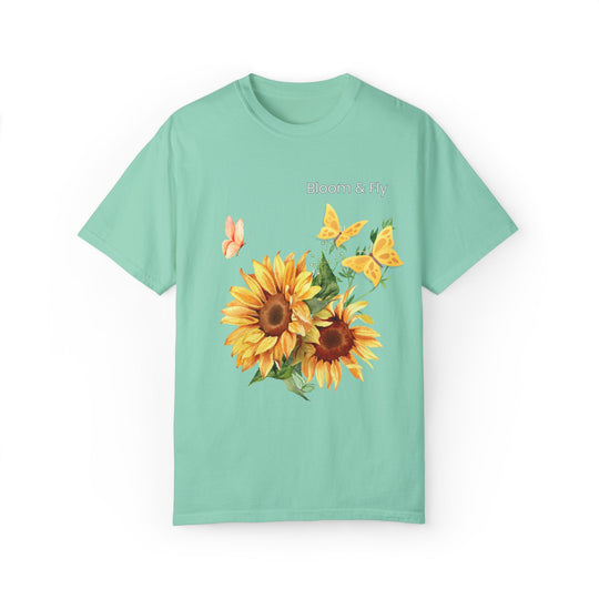 Sunflower T-shirt - Bloom & Fly Nature-Inspired Tee T-Shirt Printify Island Reef S