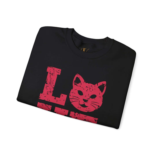 Cat Love Sweatshirt - Vintage Distressed