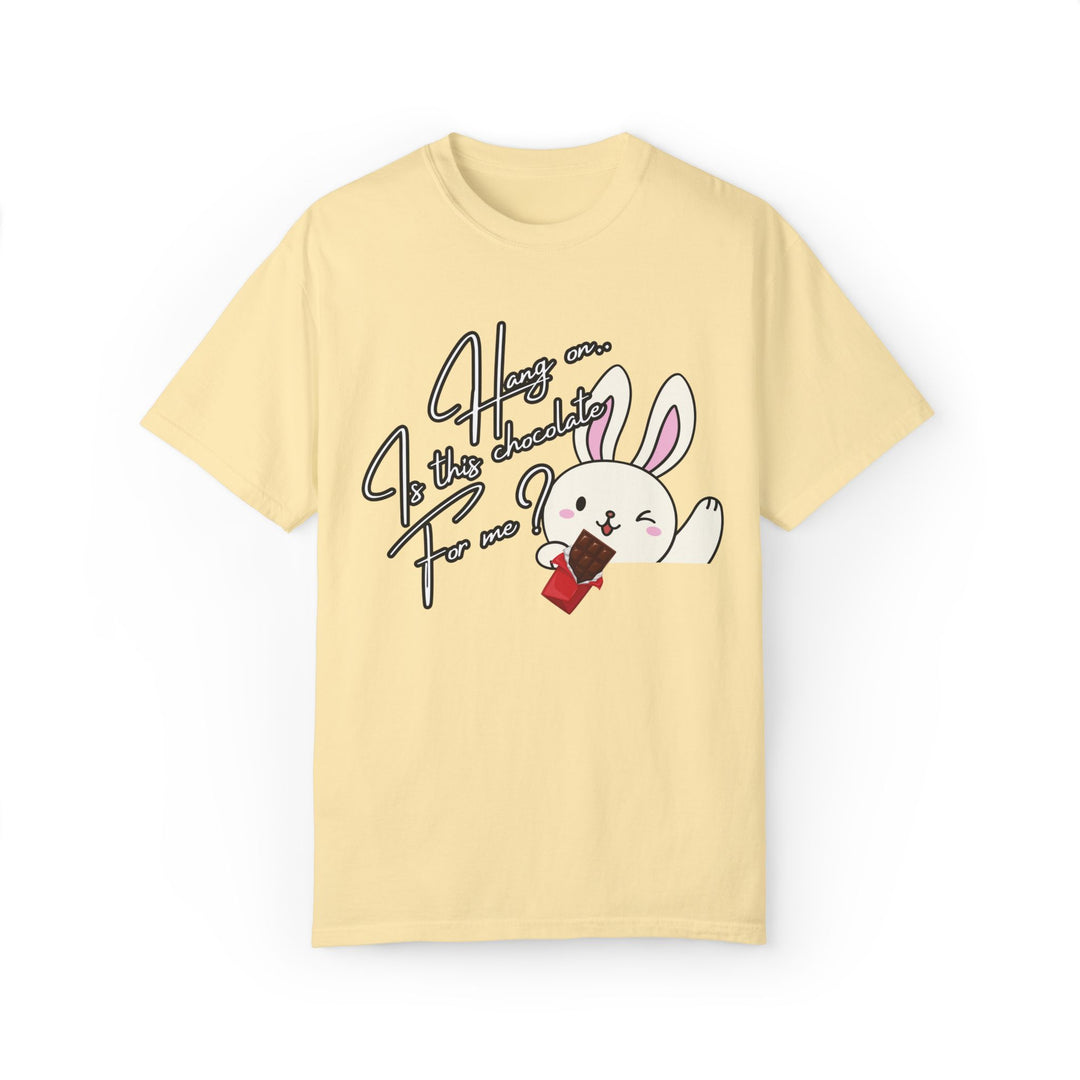 Cartoon Bunny Chocolate Unisex T-shirt T-Shirt Printify Banana S