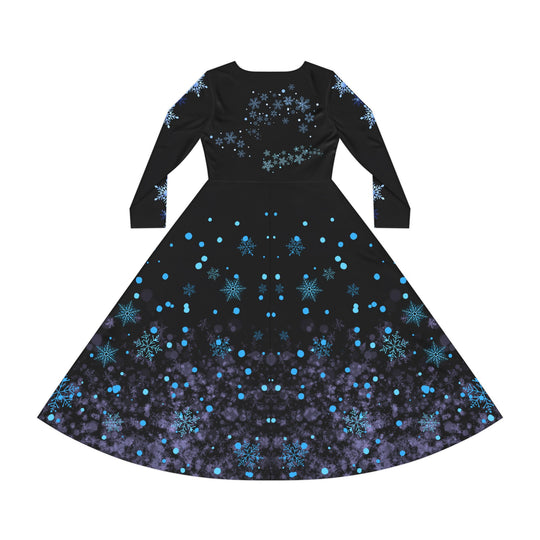 Winter Snowflake Dance Dress All Over Prints Printify