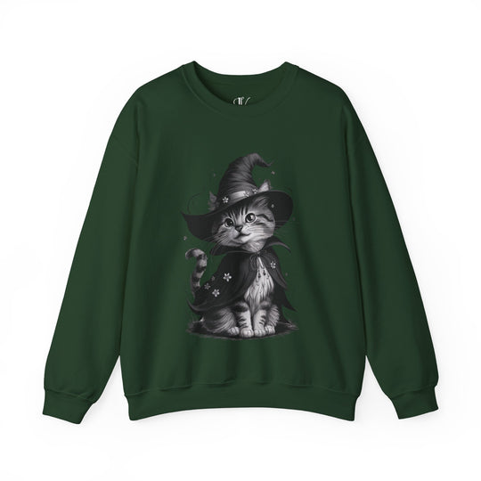 Halloween Witch Cute Cat Sweatshirt