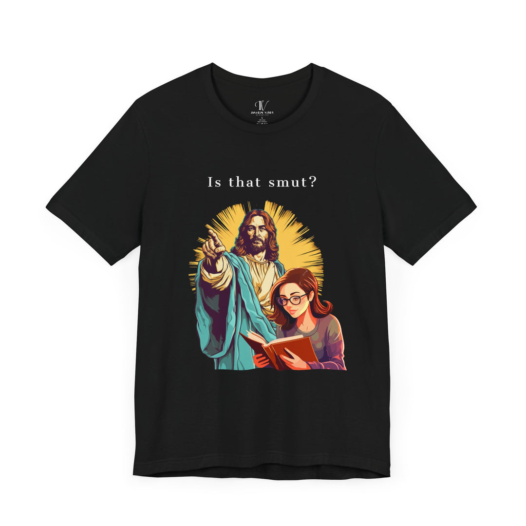 Funny Jesus Smut Unisex Tee T-Shirt Printify Black XS