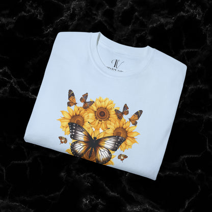 Sunflower Shirt - A Floral Tee, Garden Shirt, and Women's Fall Shirt with Nature-Inspired Design T-Shirt   
