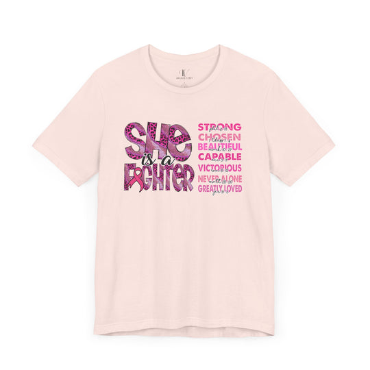 She is a Fighter Breast Cancer Awareness T-shirt