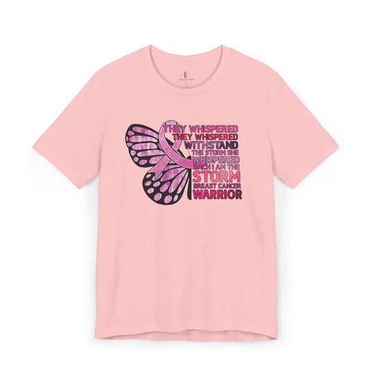 Breast Cancer Warrior T-Shirt - Empowering Message