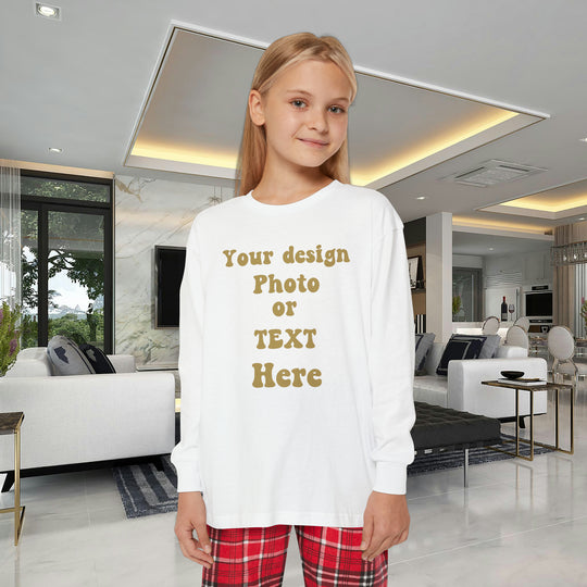 Personalized Holiday Pajamas: Text & Photo! Cozy Cotton Clothing Set   