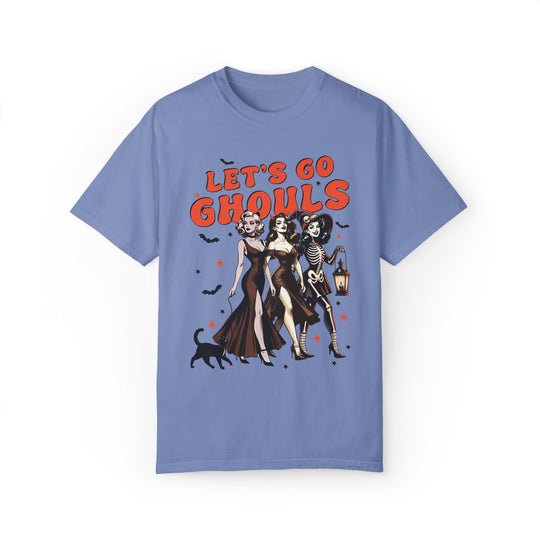 Let's Go Ghouls: Spooky Halloween T-Shirt T-Shirt Printify Washed Denim S