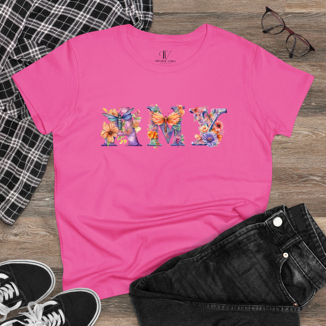 Imagin Vibes: Mom's Dragonfly Name Tee (Personalized Gift, Mother's Day) T-Shirt Azalea S 