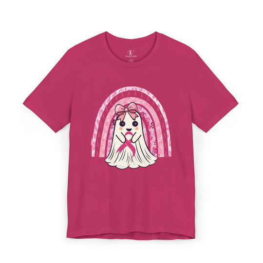  Cute Ghost Breast Cancer Support T-shirt