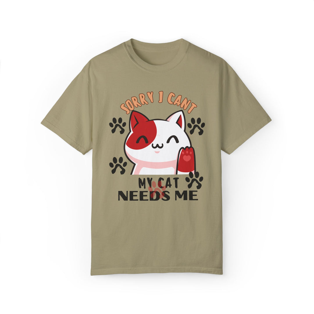 Cat Lover T-shirt - Playful & Cute T-Shirt Printify Khaki S