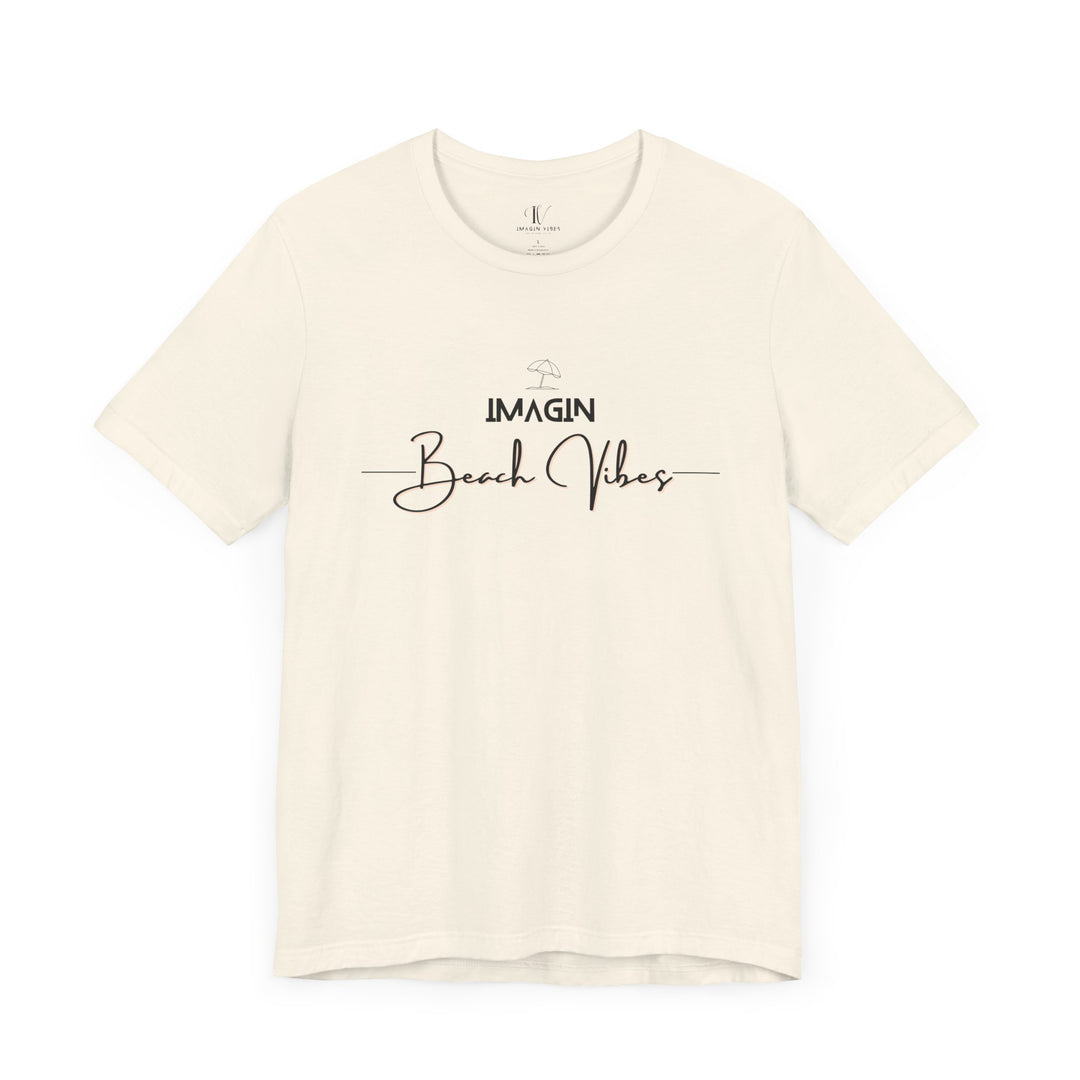 Imagin Beach Vibes Unisex Tee T-Shirt Printify Natural XS