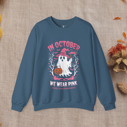 In October We Wear Pink: Breast Cancer Awareness Sweatshirt