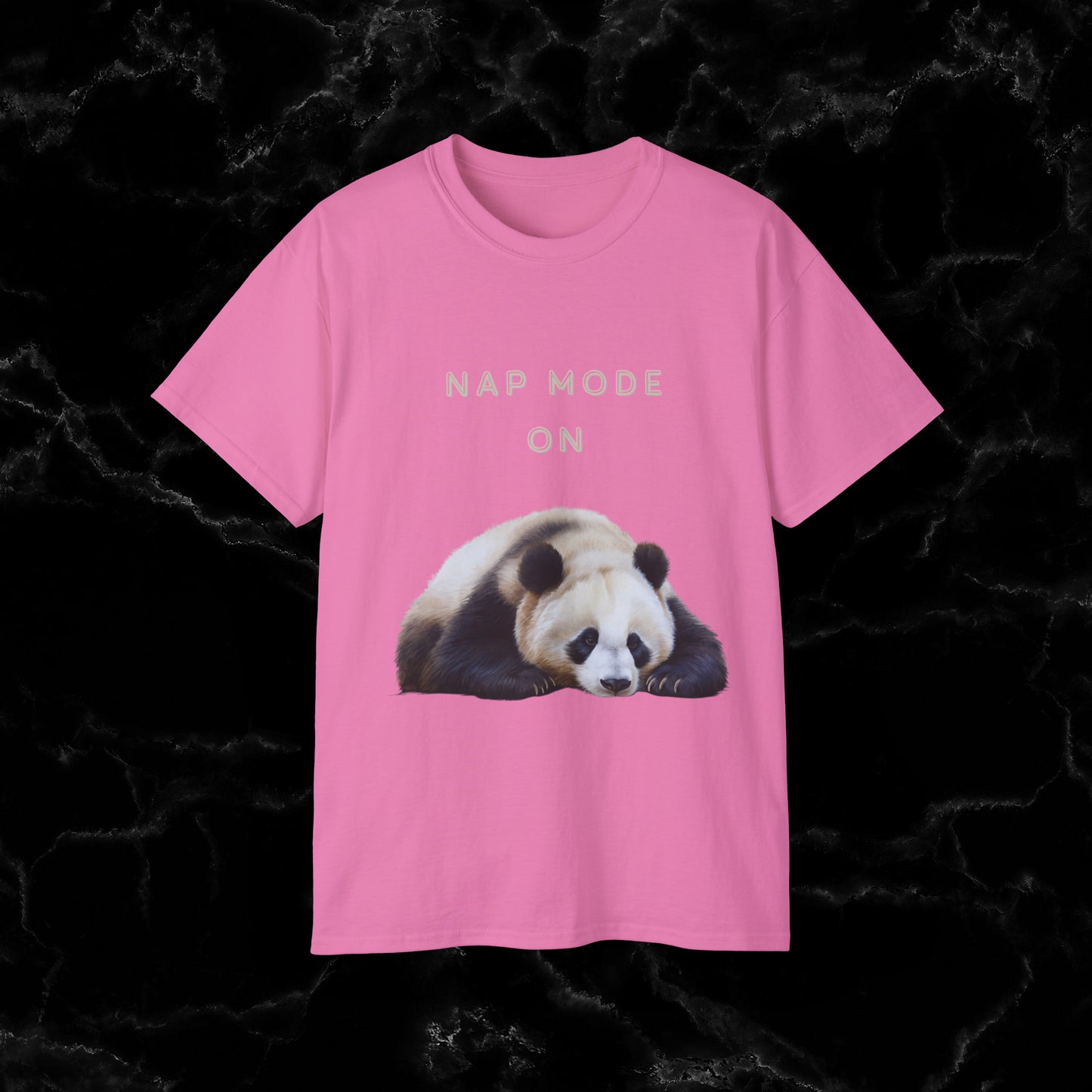 Nap Time Panda Unisex Funny Tee - Hilarious Panda Nap Design T-Shirt Azalea S 