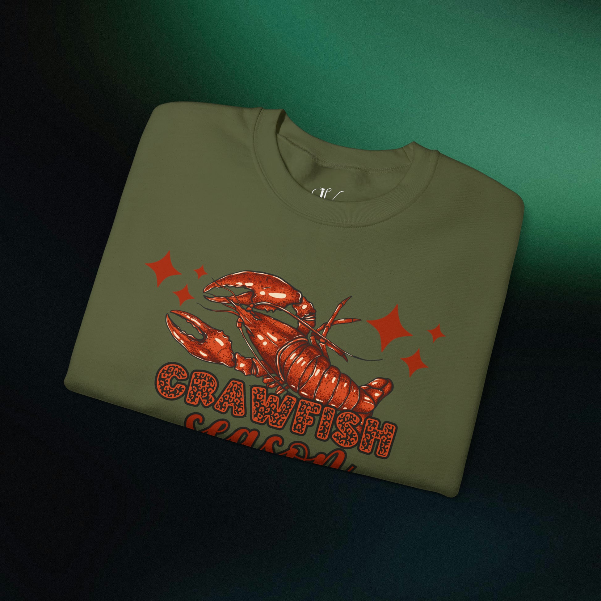 Celebrate Crawfish Season: Mardi Gras Sweatshirt, Crawfish Lovers Sweater, Louisiana Crew Tee | Crawfish Season Apparel - Embrace the Flavor and Fun of the Season with Stylish Crawfish-Themed Wear! Sweatshirt   