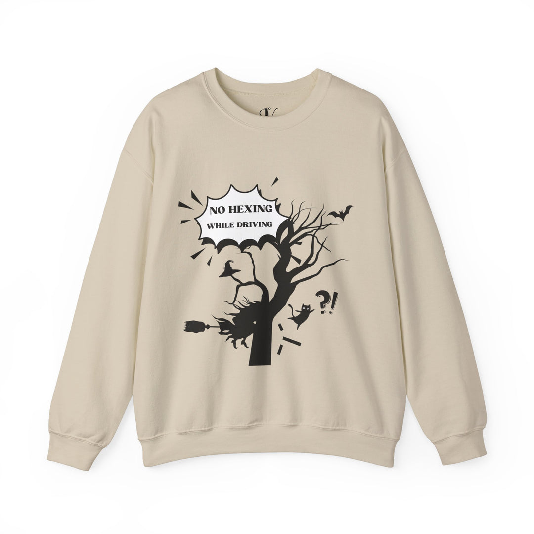 Halloween Witch Sweatshirt - Funny No Hexing While Driving