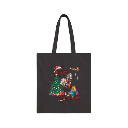 Festive Appy Christmas Tote Bag Bags Printify