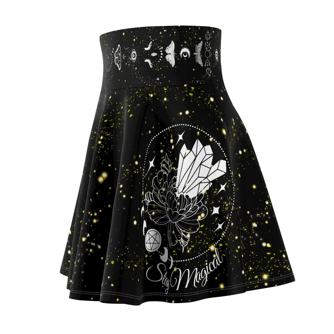 Moth Skater Skirt Gothic Occult Women's Fashion