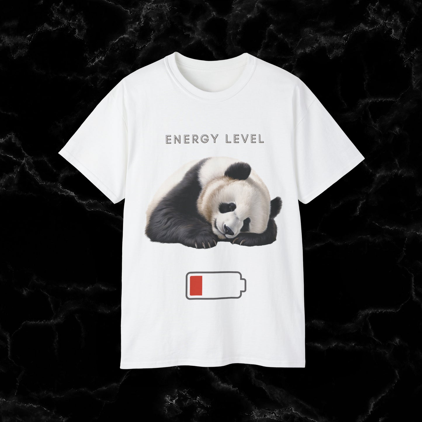 Nap Time Panda Unisex Funny Tee - Hilarious Panda Nap Design - Energy Level T-Shirt White S 
