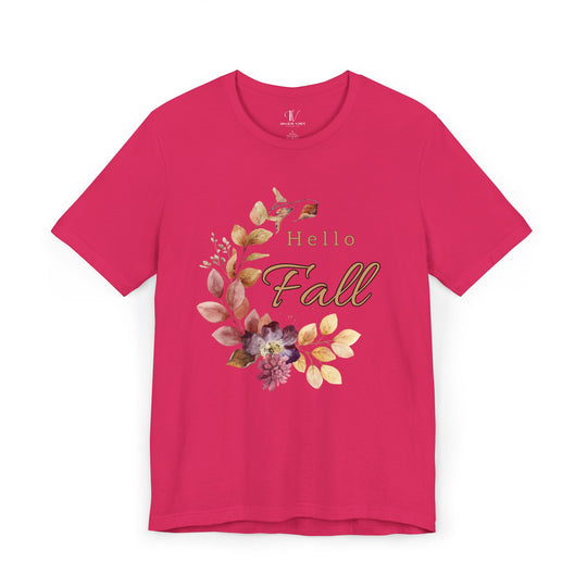 Hello Fall: Watercolor Floral T-Shirt