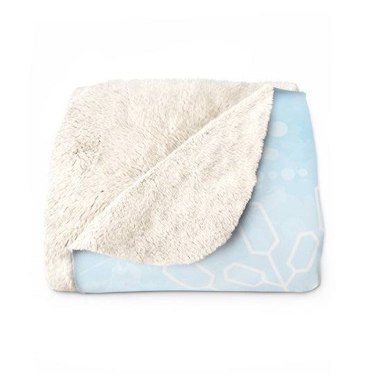 Sherpa Fleece Blanket Winter Bunny Christmas