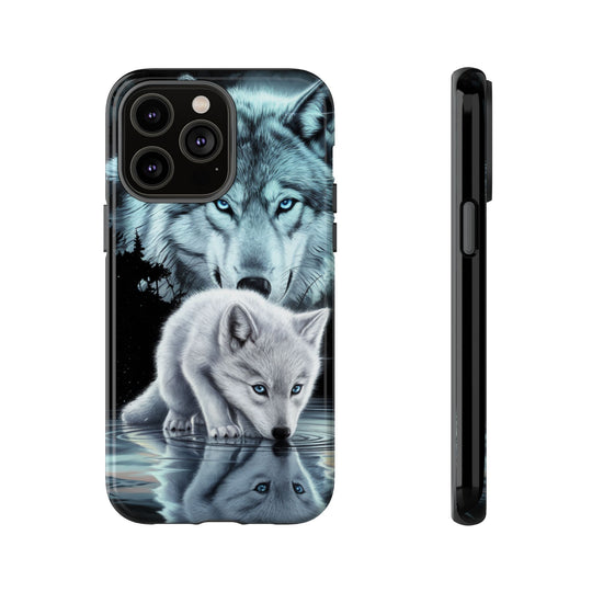 Wolf Tough Cases - Mystical Starry Night Dark Academia Phone Case Printify iPhone 14 Pro Max Glossy