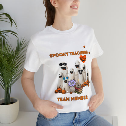 Spooky Teachers Team Member Unisex T-Shirt T-Shirt White S 