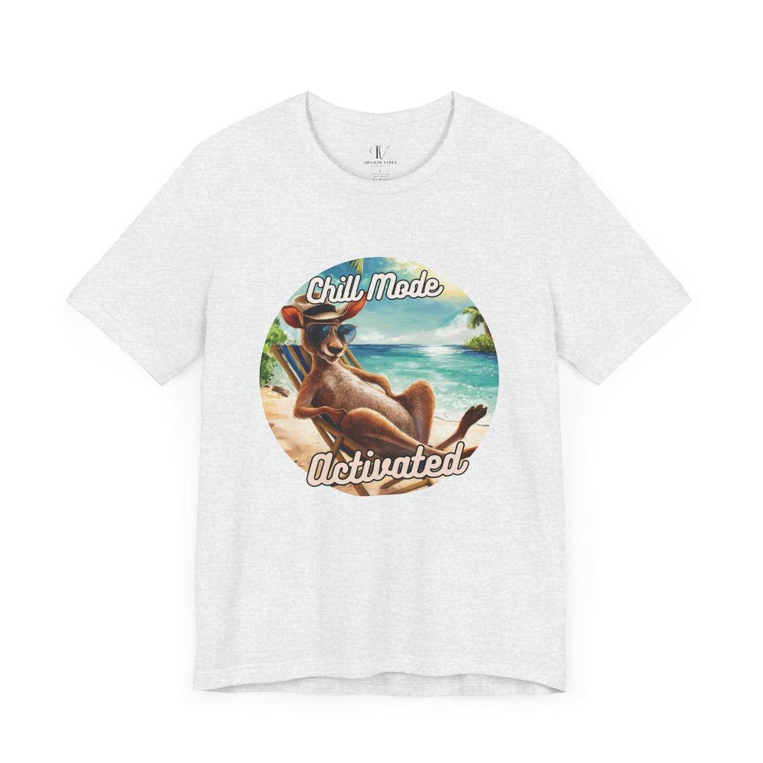 Kangaroo Tee - Chill Mode Activated T-Shirt Printify Ash XS