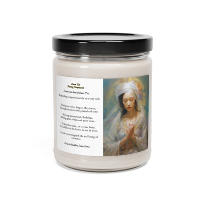 Guan Yin Scented Soy Candle | Spiritual Ritual - Mother of Compassion | Full Glass | 9oz Home Decor   