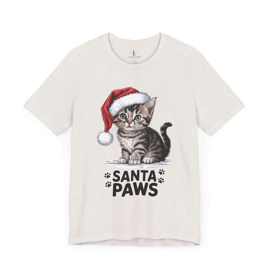 Santa Paws Tee T-Shirt Printify Vintage White XS