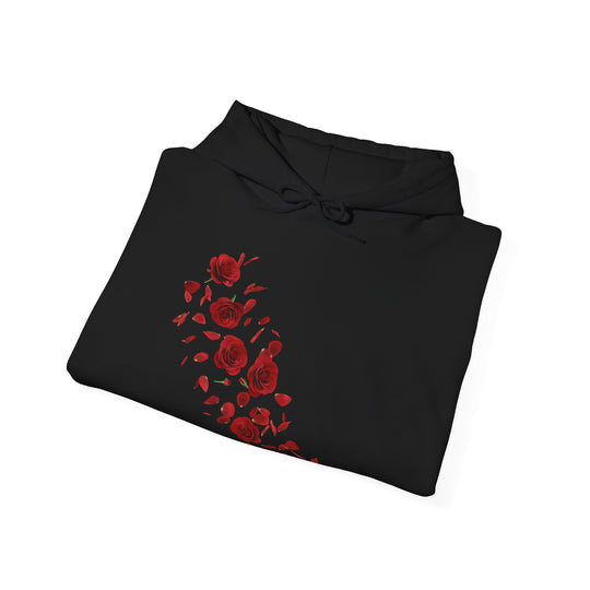 Romantic Rose Hoodie Hoodie Printify